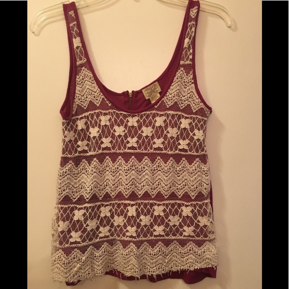 Lace tank top